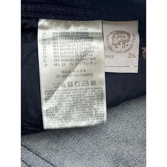 Diesel Men Size 26 Tepphar Slim Carrot Jeans $278 RS016 Blue W26 L30 $218 - Picture 7 of 15